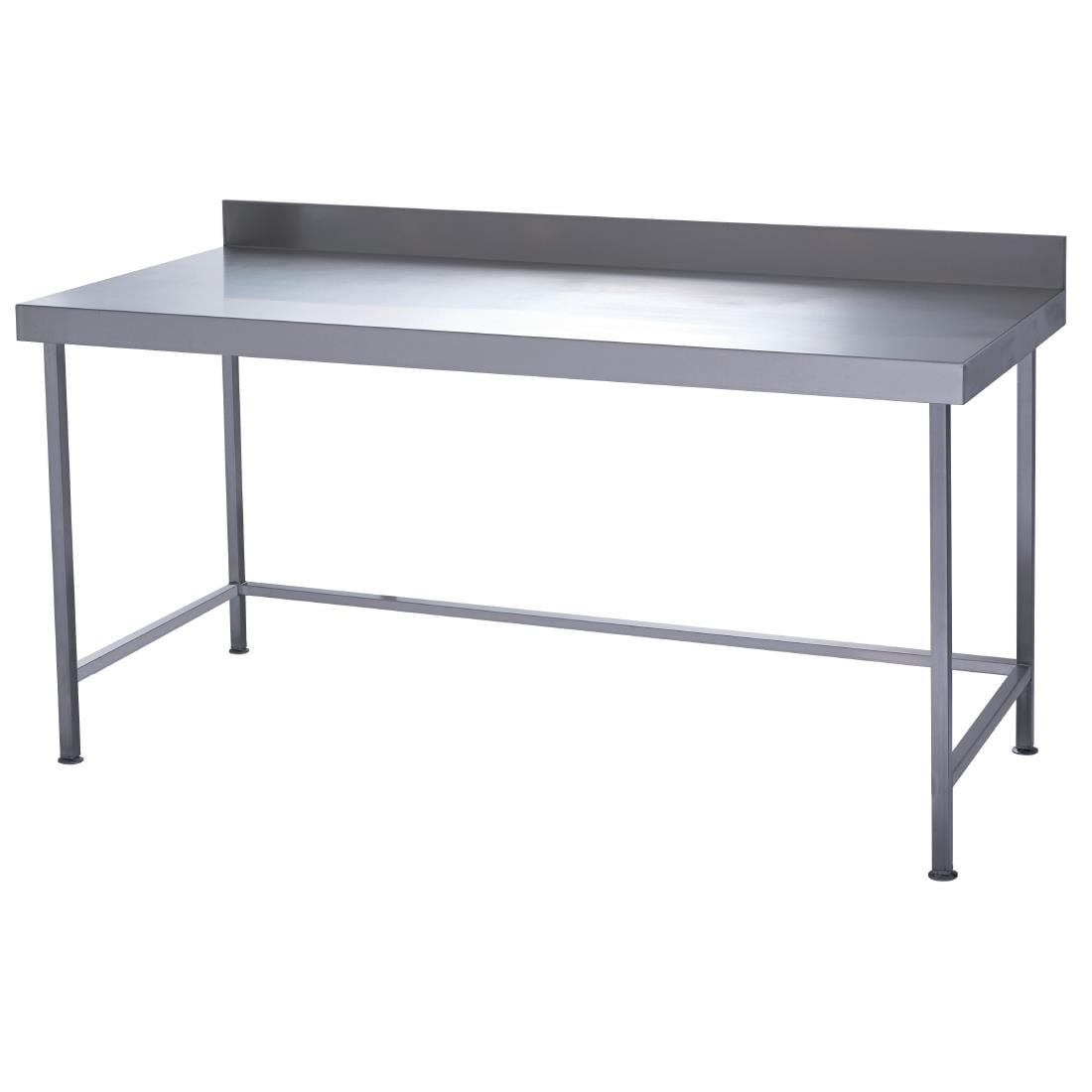 DC598 Parry volledig gelaste roestvrijstalen wandtafel 1200x600 mm
