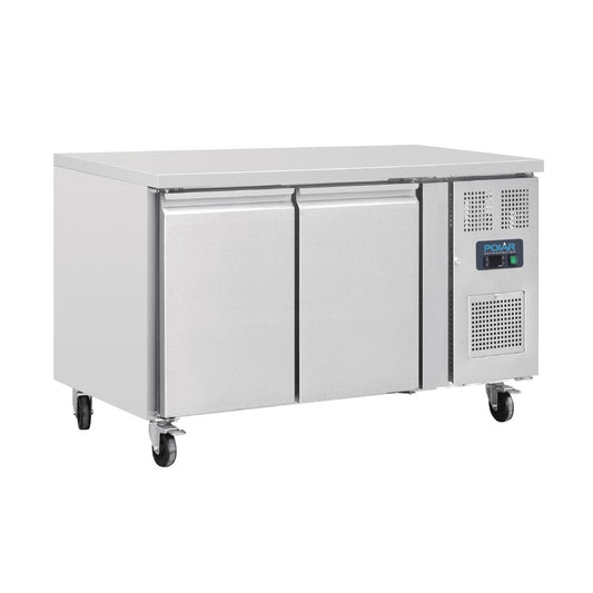 G377 Polar U-serie 2-deurs koelwerkbank 228L