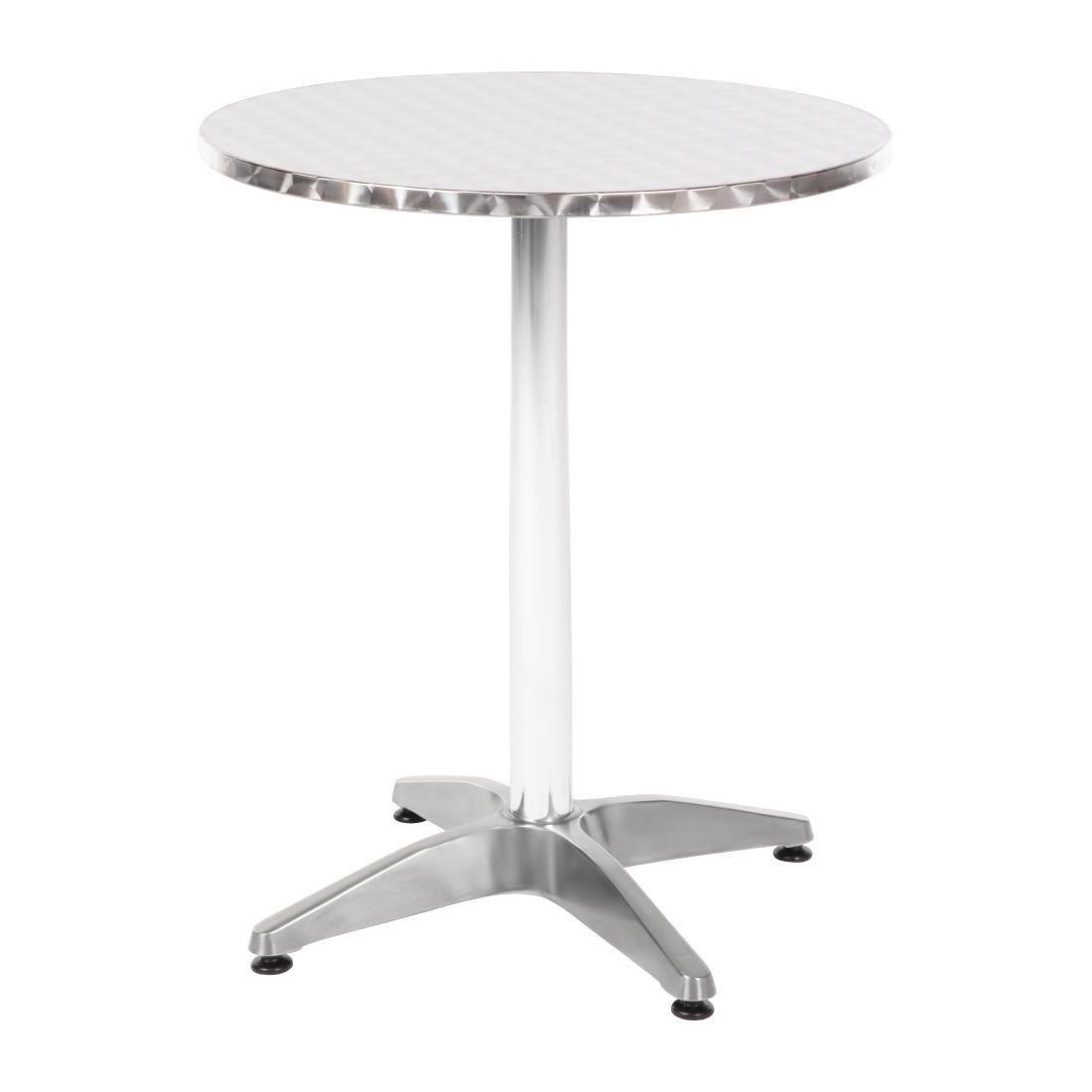 U425 Bolero Bistro ronde RVS tafel 60cm grijs
