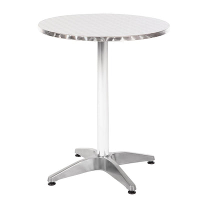 U425 Bolero Bistro ronde RVS tafel 60cm grijs