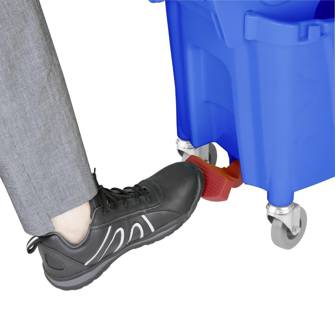 FW869 Jantex 30Ltr Dweilemmer Met Voetpedaalontgrendeling - Blauw