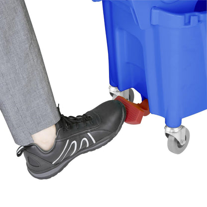 FW869 Jantex 30Ltr Dweilemmer Met Voetpedaalontgrendeling - Blauw