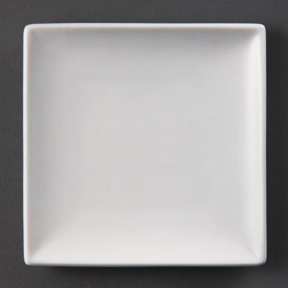 U153 Olympia Whiteware Vierkante Borden 14cm (12 Stuks)