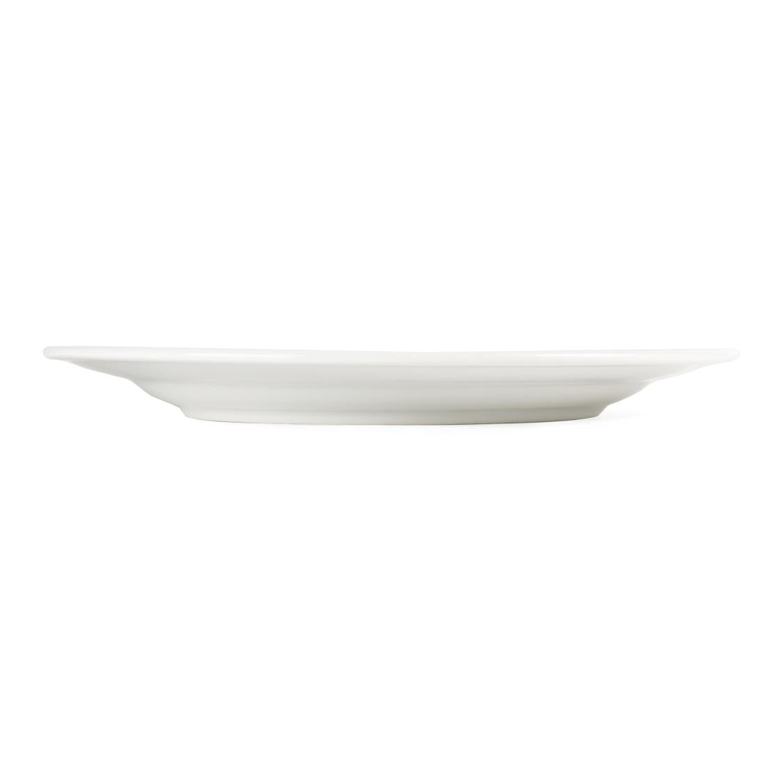 CB483 Olympia Whiteware Borden Met Brede Rand 31cm (6 Stuks)