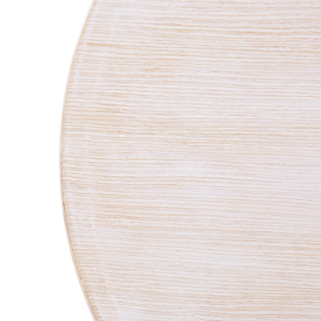 DY729 Bolero voorgeboord rond tafelblad vintage wit 600mm