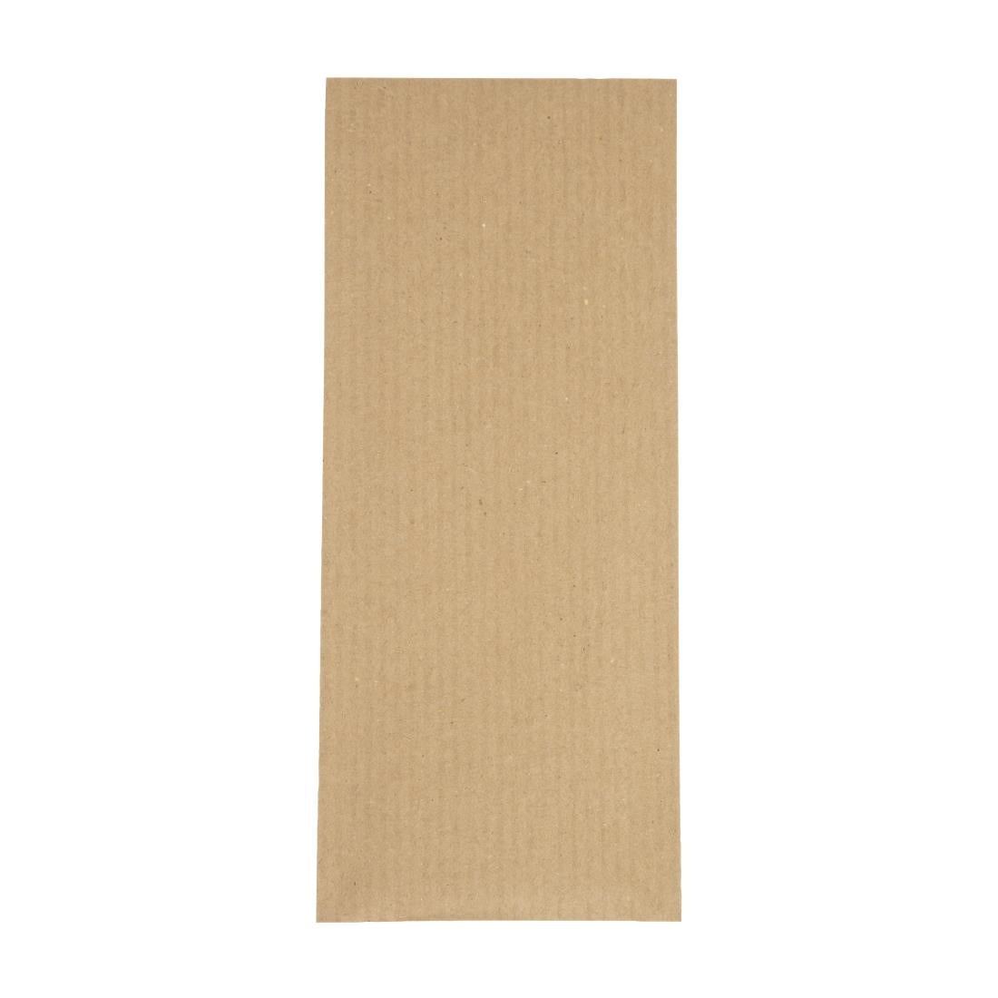 CK235 Europochette Bruin Bestekzakje met Wit Servet (500 stuks)
