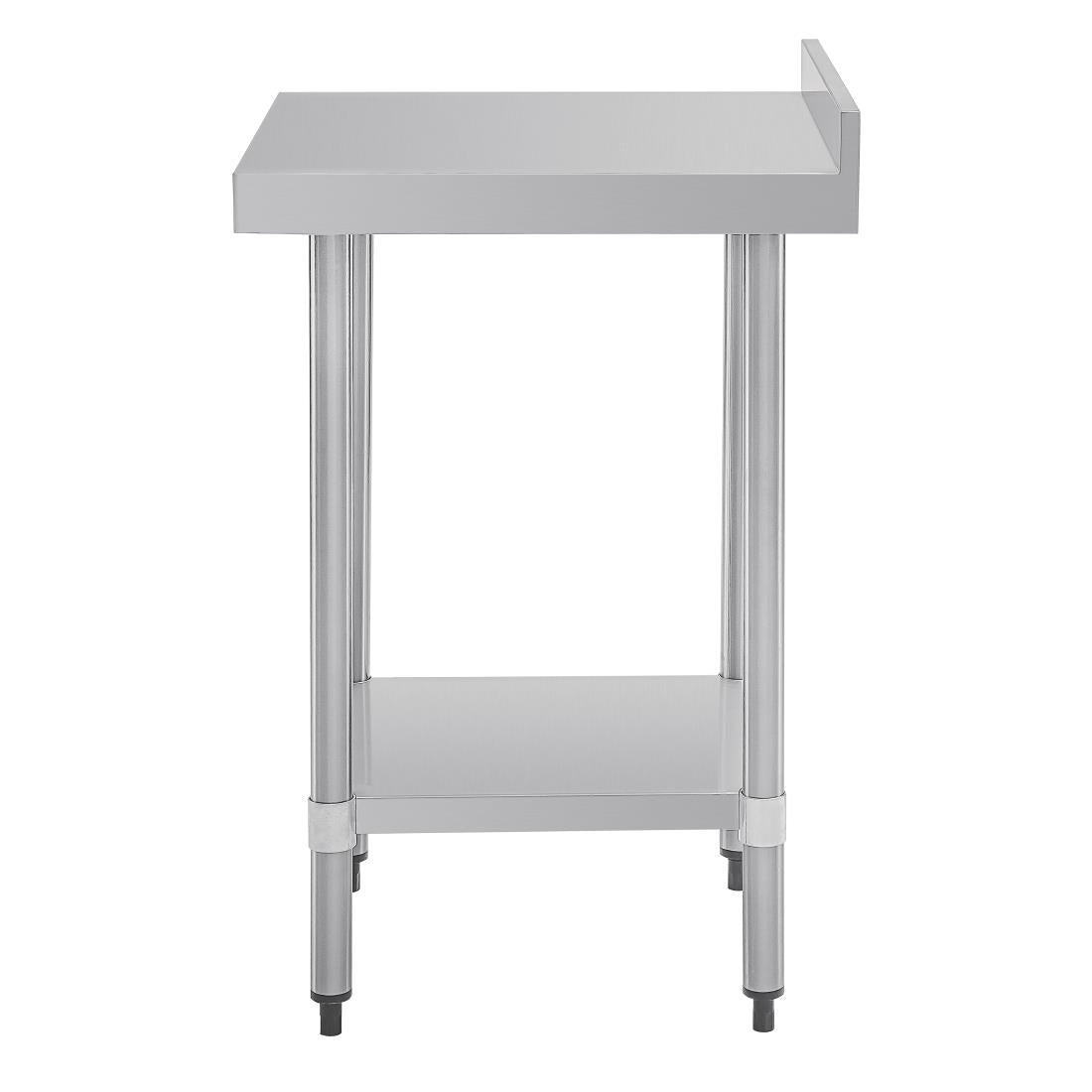 T379 Vogue RVS werktafel met achteropstand 90x60x60cm