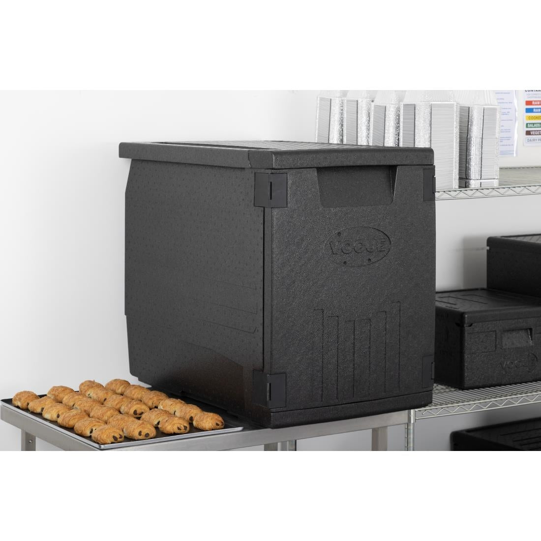 DX988 Vogue Geïsoleerde EPP Voedseltransportdoos 126Ltr Patisserie Bakmaat