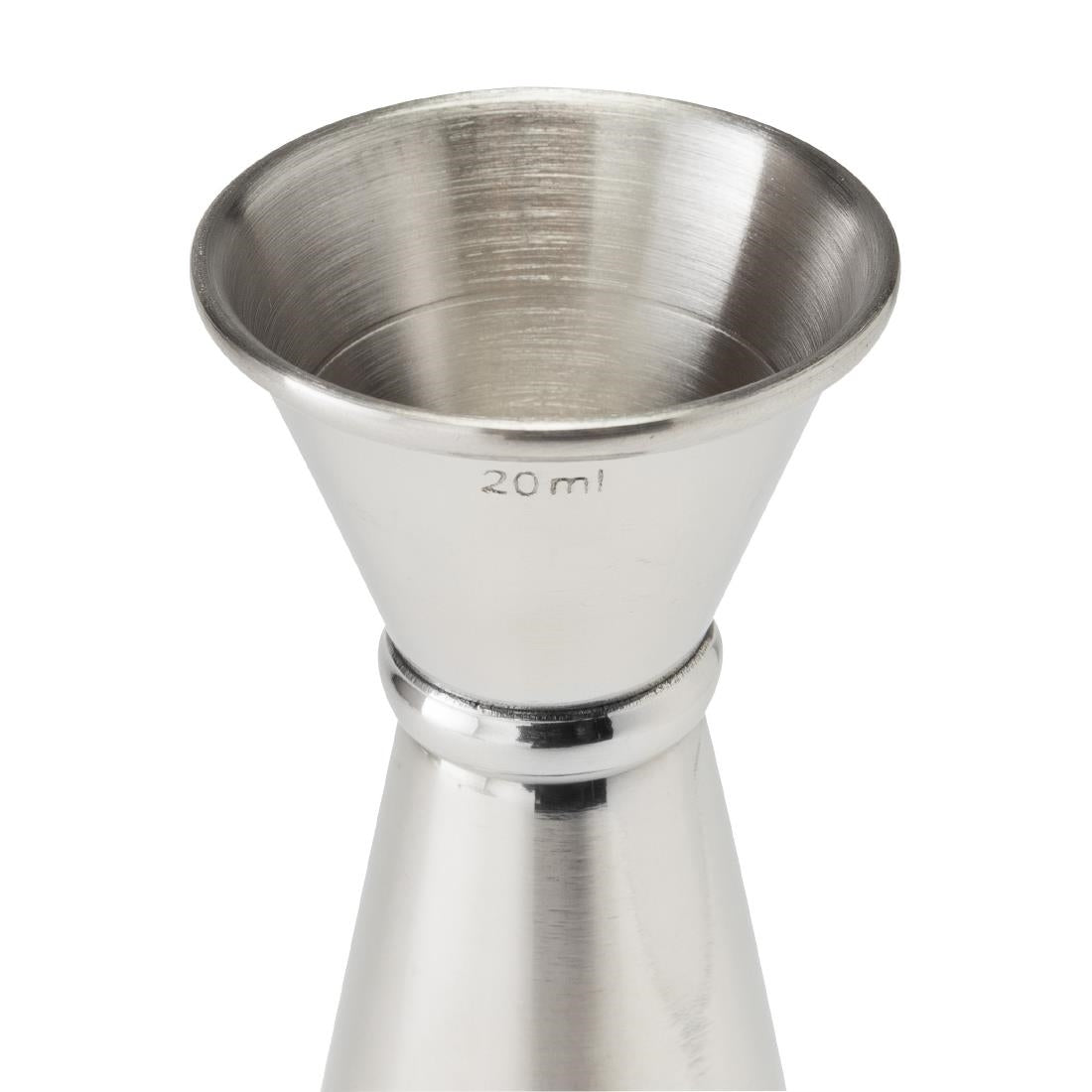 CZ350 Beaumont RVS Gestreepte Jigger Maat 20ml/40ml