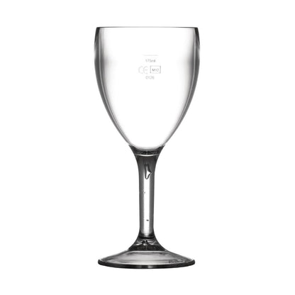 CG943 Bbp Polycarbonaat Wijnglazen 255ml Ce-Gemarkeerd Op 175ml (12 stuks)