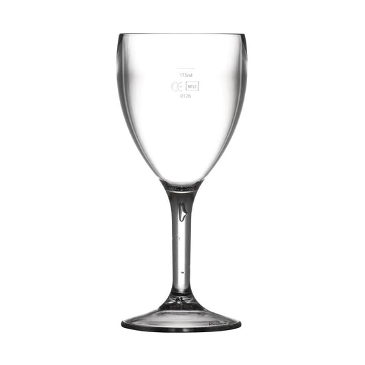 CG943 Bbp Polycarbonaat Wijnglazen 255ml Ce-Gemarkeerd Op 175ml (12 stuks)
