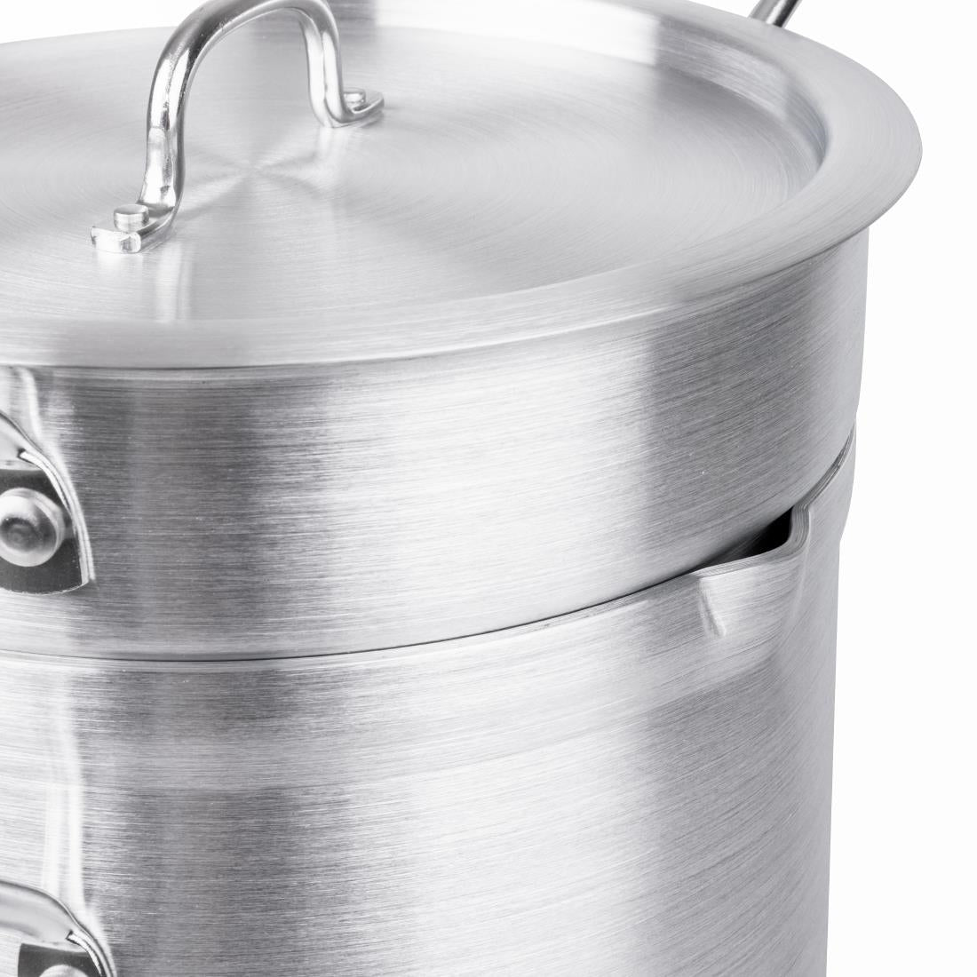 K645 Vogue aluminium pan met au bain marie inzet 10Ltr