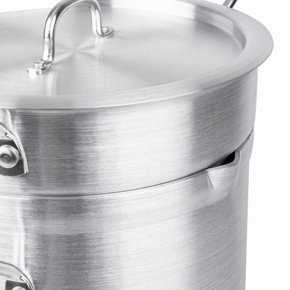 K645 Vogue aluminium pan met au bain marie inzet 10Ltr