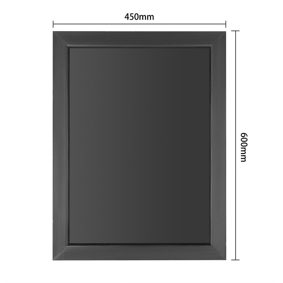 CU990 Olympia wandplaat zwart houten frame 450x600mm