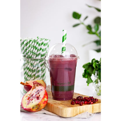GH016 Vegware bolle deksels voor composteerbare frisdrankbekers 34cl en 45,5cl (1000 stuks)
