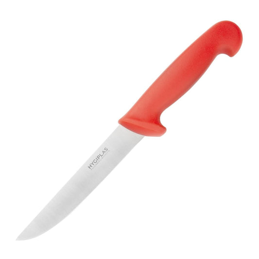 C890 Hygiplas uitbeenmes 15,3cm rood