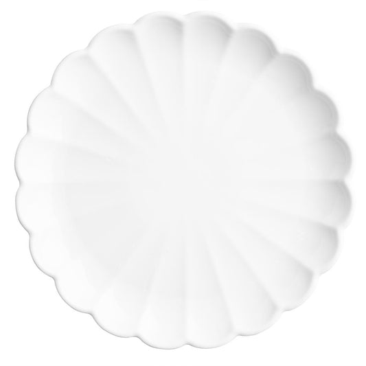 JB394 Olympia Bloom Geschulpte Borden Wit 226mm (6 stuks)