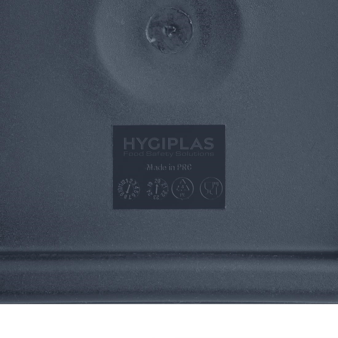 CF044 Hygiplas vierkant deksel blauw medium