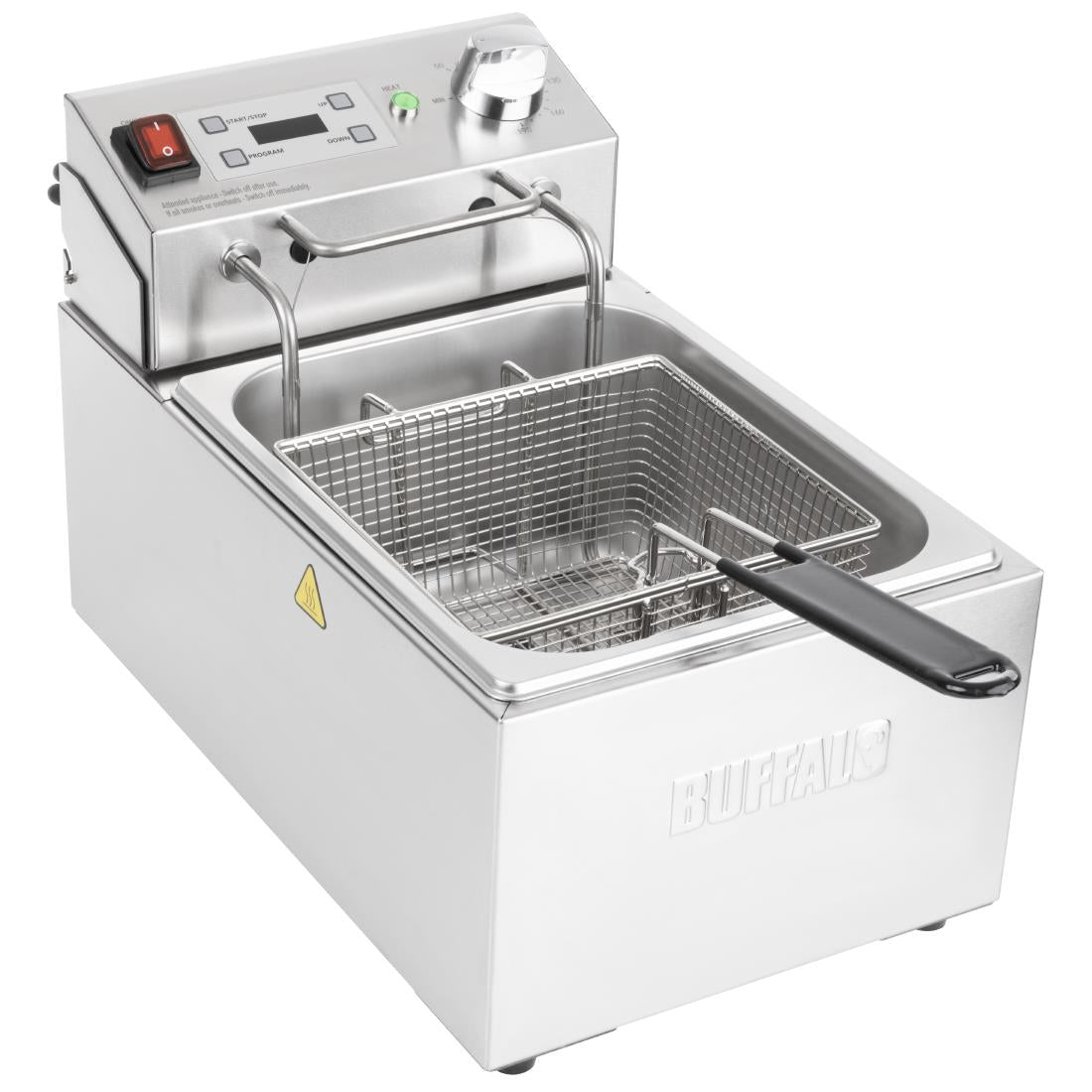 CU622 Buffalo Enkel Elektrische Friteuse met Timer 5Ltr
