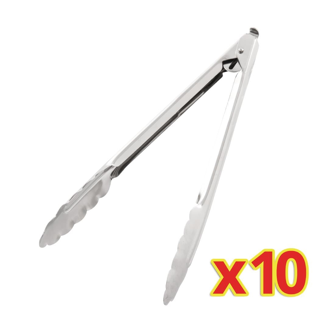 S633 BULKVOORDEEL x10 Vogue serveertangen 25,5cm (10 stuks)