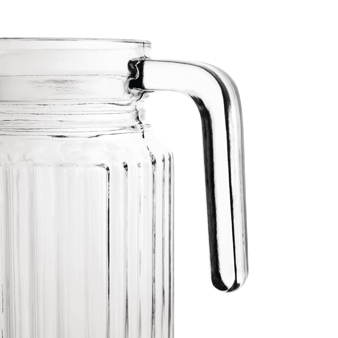 GF922 Olympia glazen kannen met deksel 1Ltr (6 stuks)