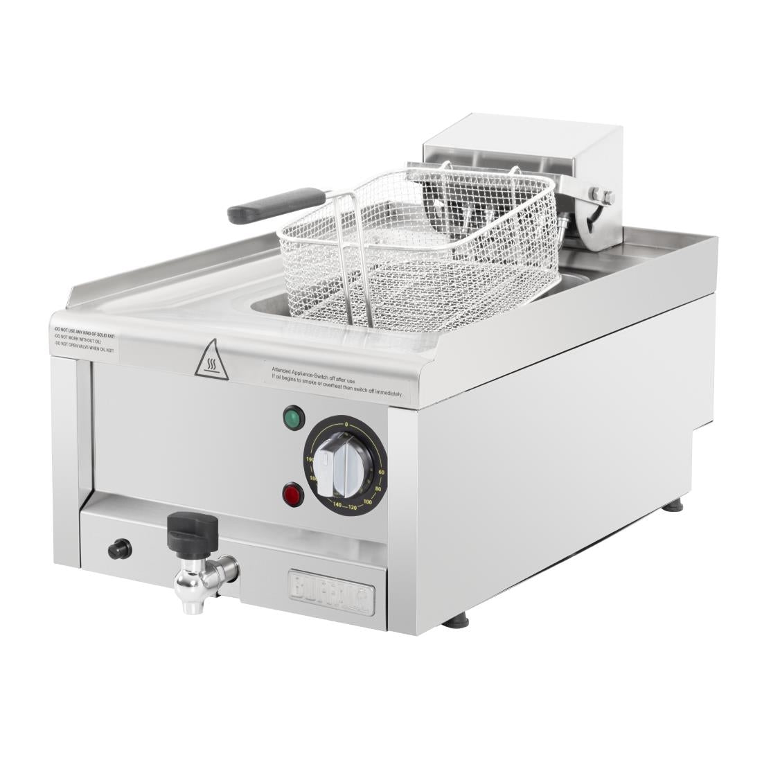CU476 Buffalo 600-Serie Elektrische Friteuse, 8 Liter