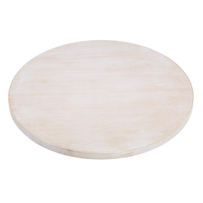 DY729 Bolero voorgeboord rond tafelblad vintage wit 600mm