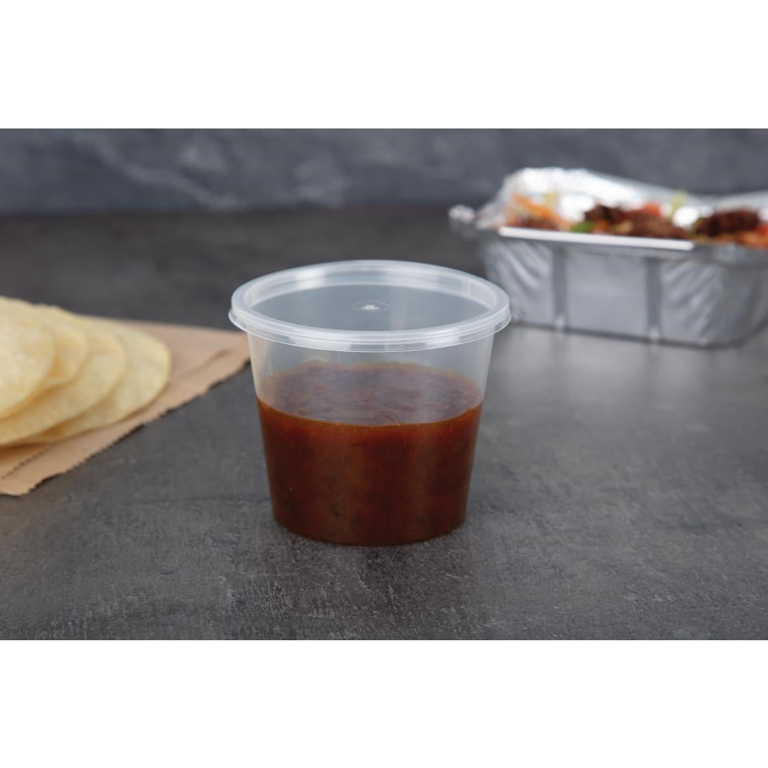 CT083 Fiesta Recylable kunststof magnetronbestendige bakjes 150 ml (100 stuks)
