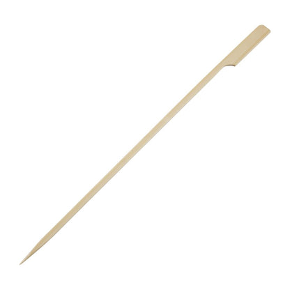 DB498 Fiesta Compostable composteerbare bamboe prikkers met peddelvorm 24cm (100 stuks)