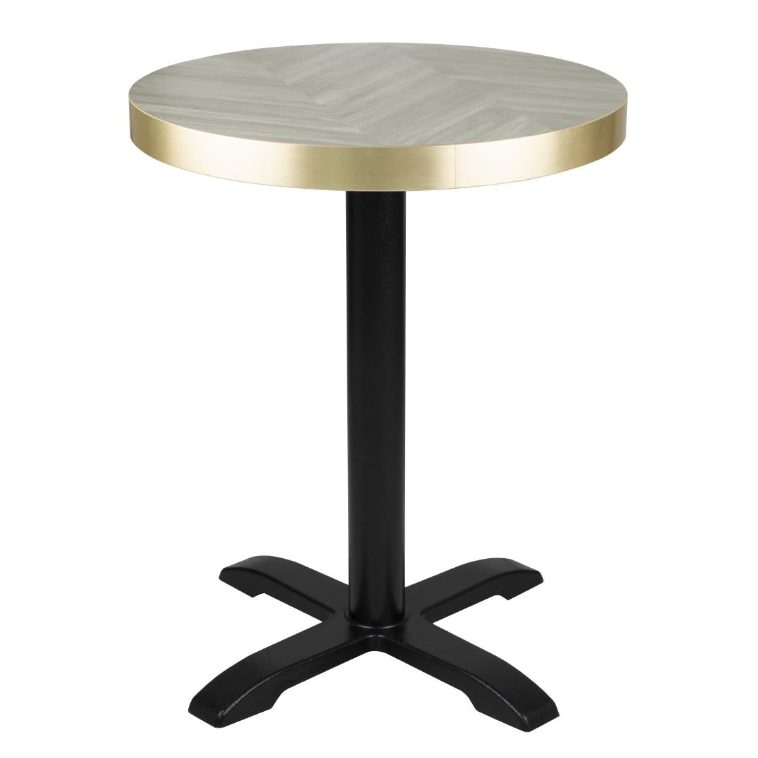 FU511 Bolero Voorgeboord Rond Tafelblad Chevron Design 600mm