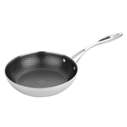 GP187 Vogue Tri-Shield Roestvrijstalen Koekenpan met Clad Coating, 20 cm