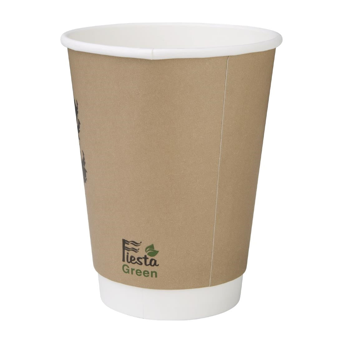 DY987 500 Fiesta Compostable composteerbare dubbelwandige koffiebekers 35,5cl (500 stuks)