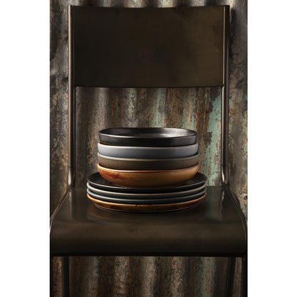 FA324 Olympia Canvas ronde borden met smalle rand groen 26,5cm (6 stuks)