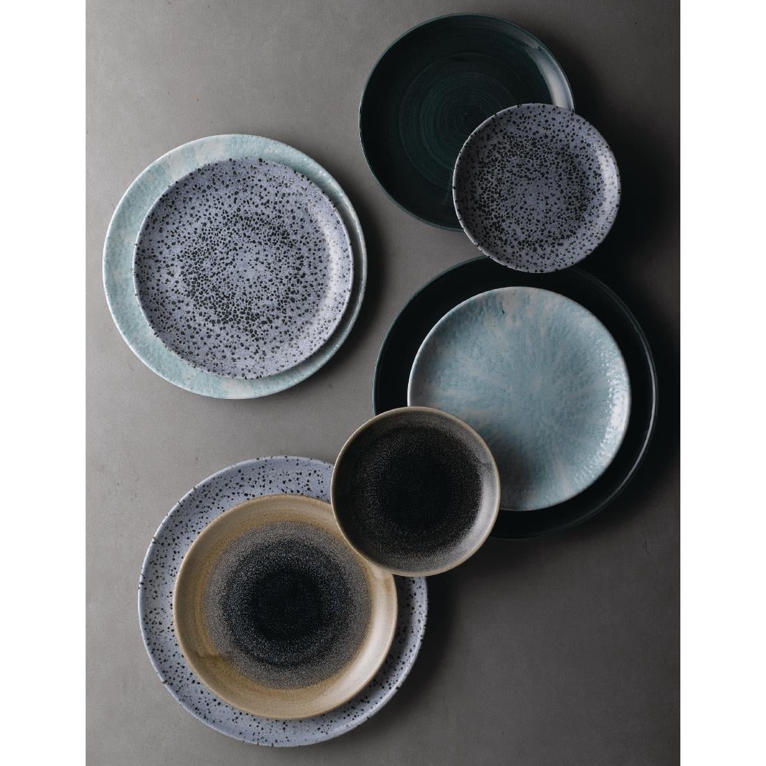 FA590 Churchill Stonecast Patina Rustic Teal Evolve Coupe Bord 26cm (12 stuks)