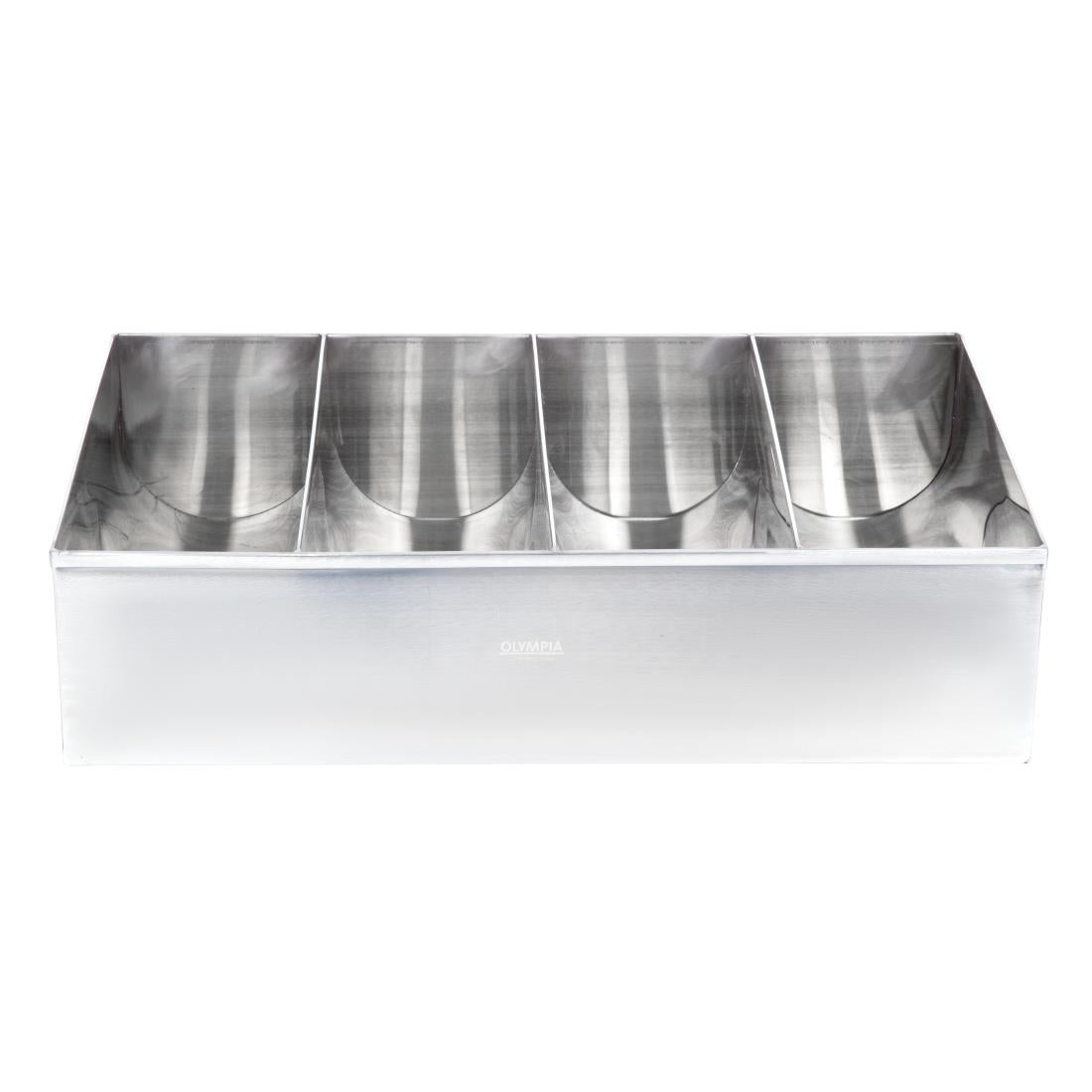 DM274 Olympia RVS bestekbak 41,5(H) x 25,5(W) x 10,5(D)cm