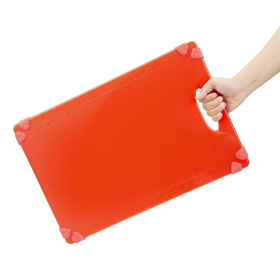 HW005 Hygiplas Commerciële Grip Snijplank Rood 458X306Mm