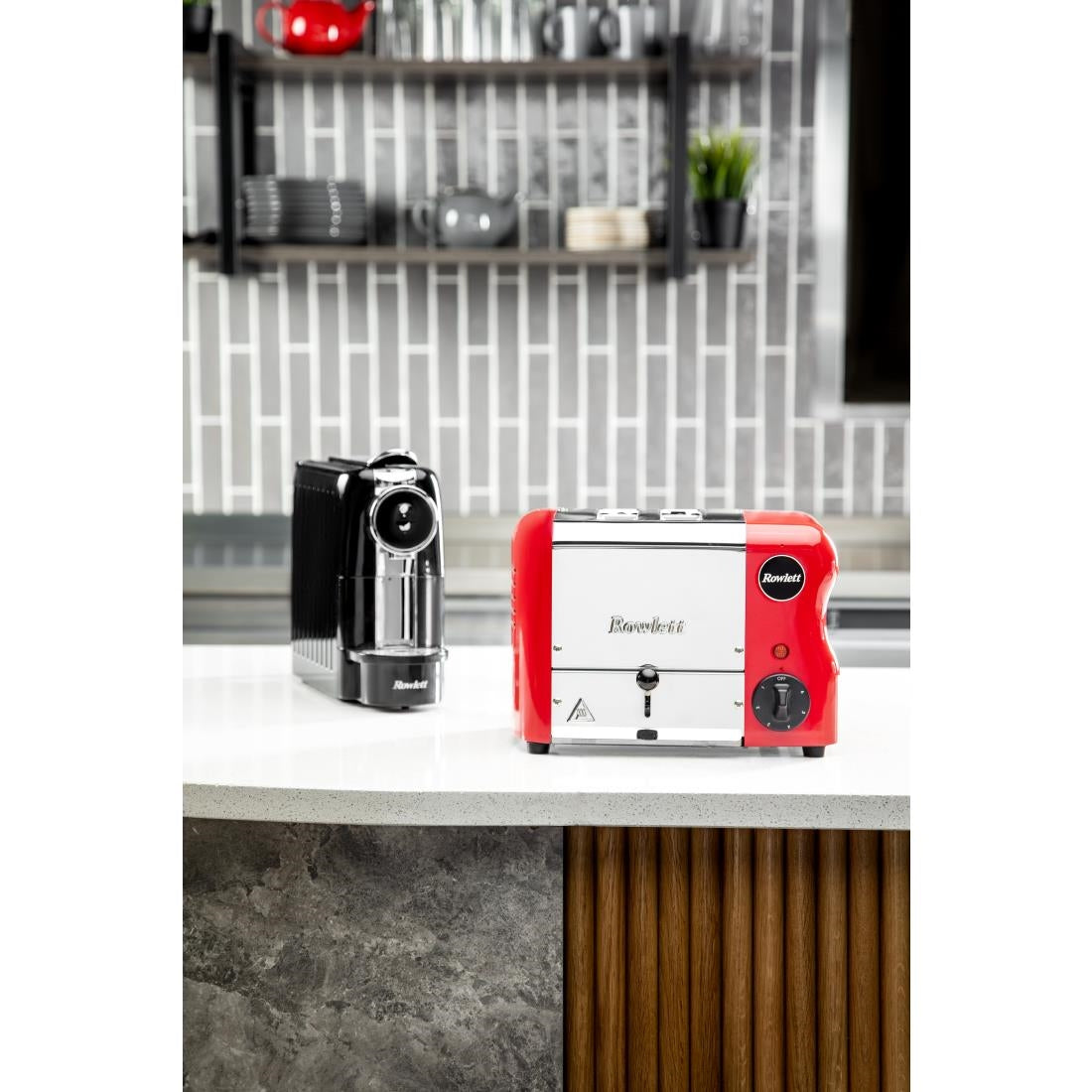 CH180 Rowlett Esprit broodrooster 2 sleuven rood