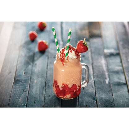 CM698 Olympia mason jar drinkglazen met tekst 450ml (12 stuks)