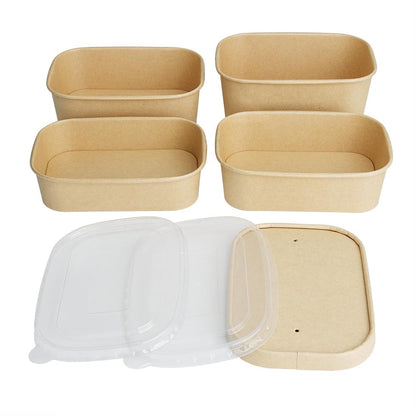 HW622 Fiesta Recycleerbare Rechthoekige Voedselcontainers 750ml (300 stuks)