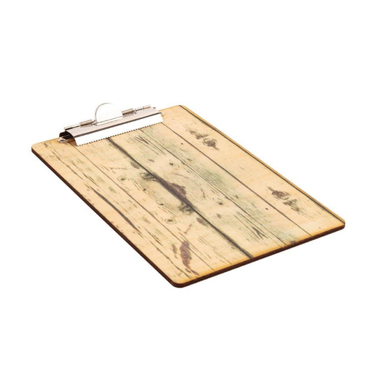 GM300 Olympia menu klembord met hout-effect A4