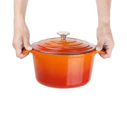 GH302 Vogue ronde inductie braadpan oranje 20,5(Ø)cm 3,2Ltr