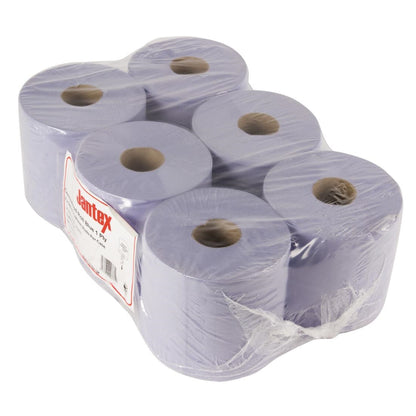 GD833 Jantex centrefeed handdoekrollen blauw (6 stuks)