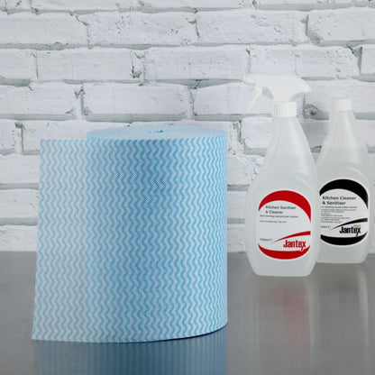 DN843 Jantex multifunctionele antibacteriële doekjes blauw (200 stuks)