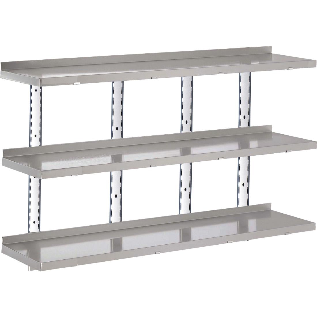 GN188 Gastro M RVS wandplank zonder steunen 180x40cm