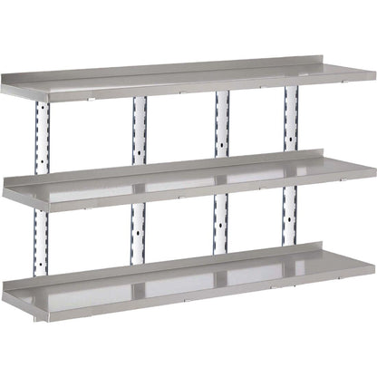 GN188 Gastro M RVS wandplank zonder steunen 180x40cm