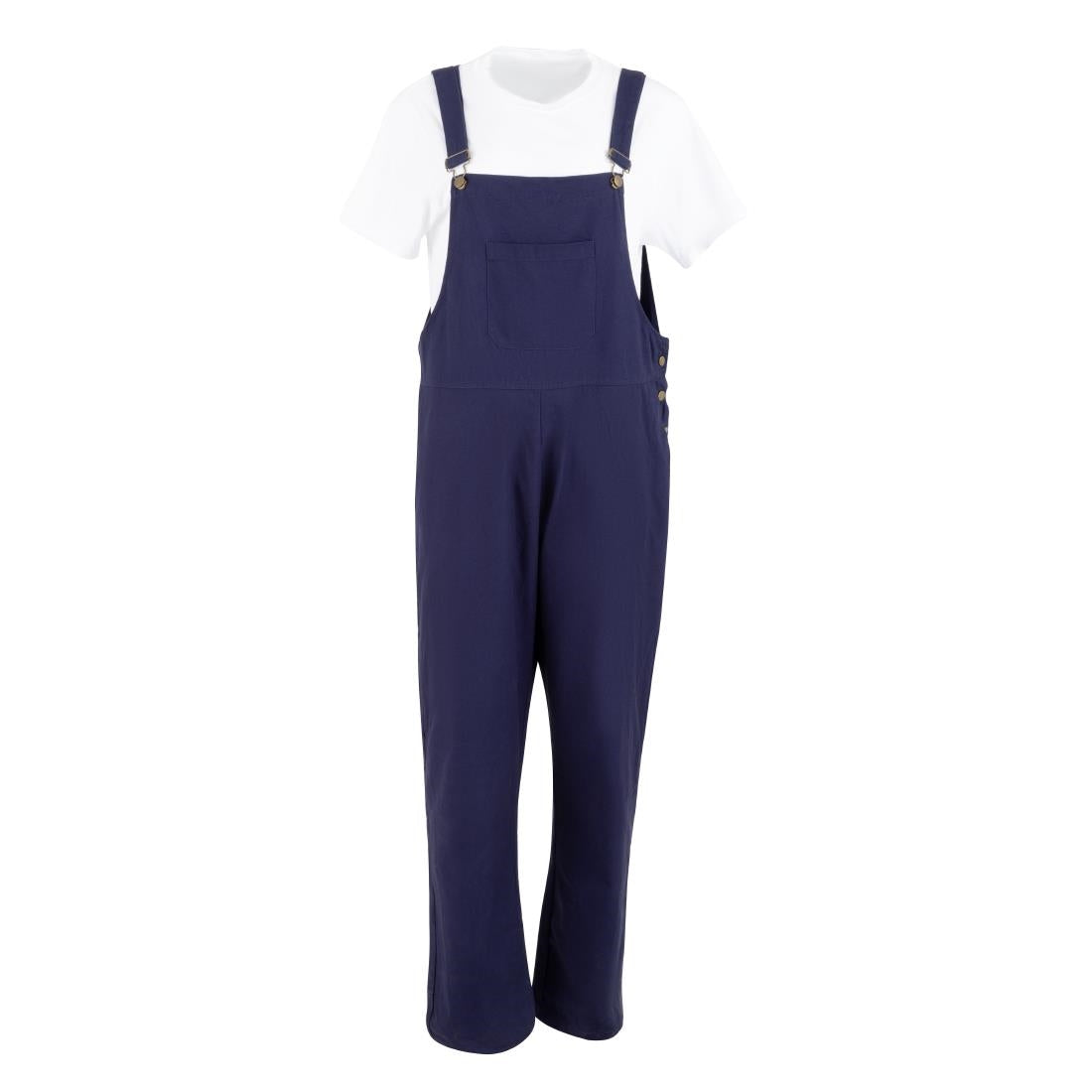 BA174-XL Southside Bib & Brace Katoenen Canvas Tuinbroek Marineblauw XL