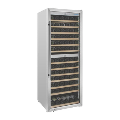 GM628 Polar G-Series Dual Zone Wijnkoelkast Roestvrij Staal 109 Flessen