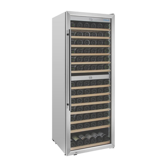 GM628 Polar G-Series Dual Zone Wijnkoelkast Roestvrij Staal 109 Flessen