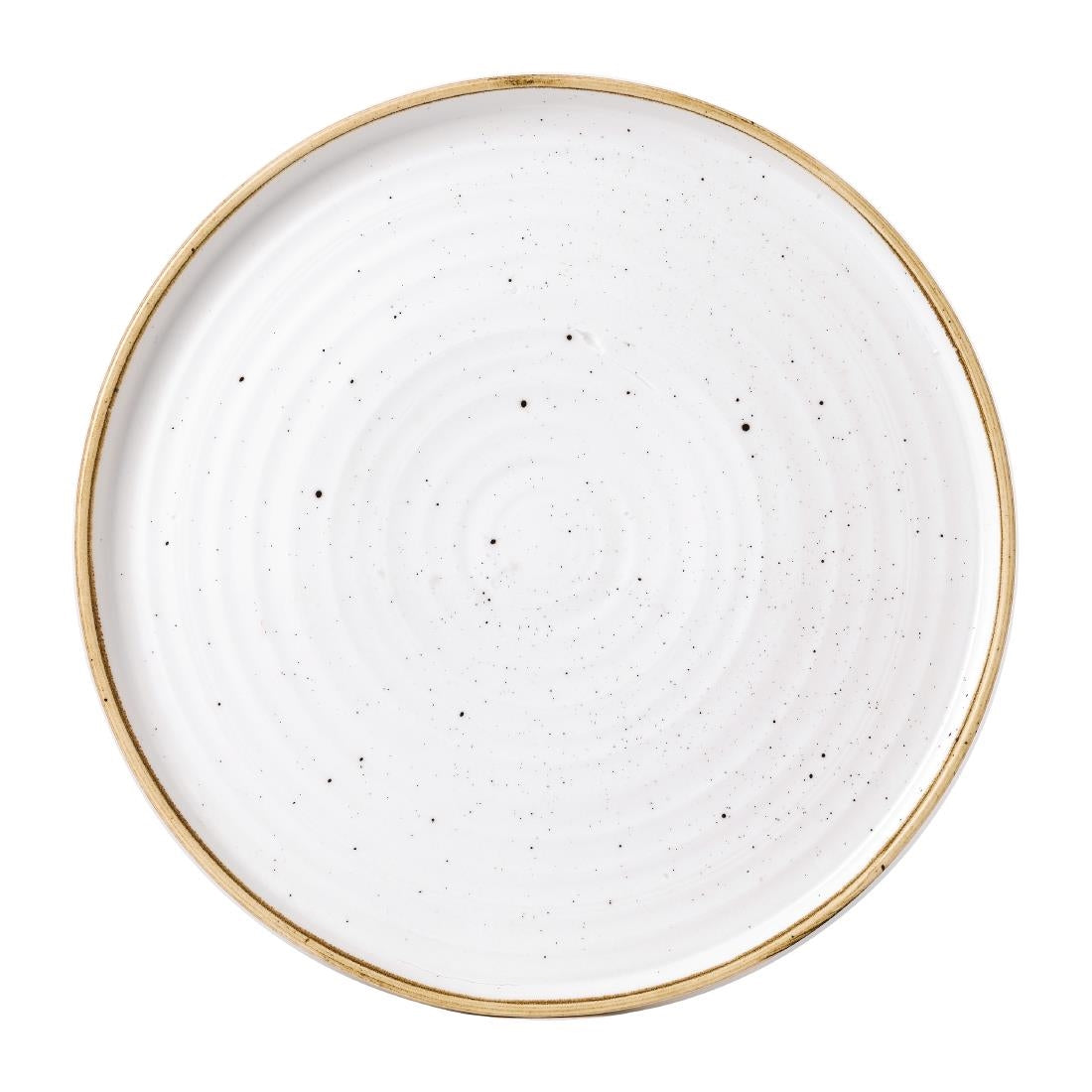 FJ916 Churchill Stonecast Barley White Bord Met Opstaande Rand 27.9cm (6 stuks)