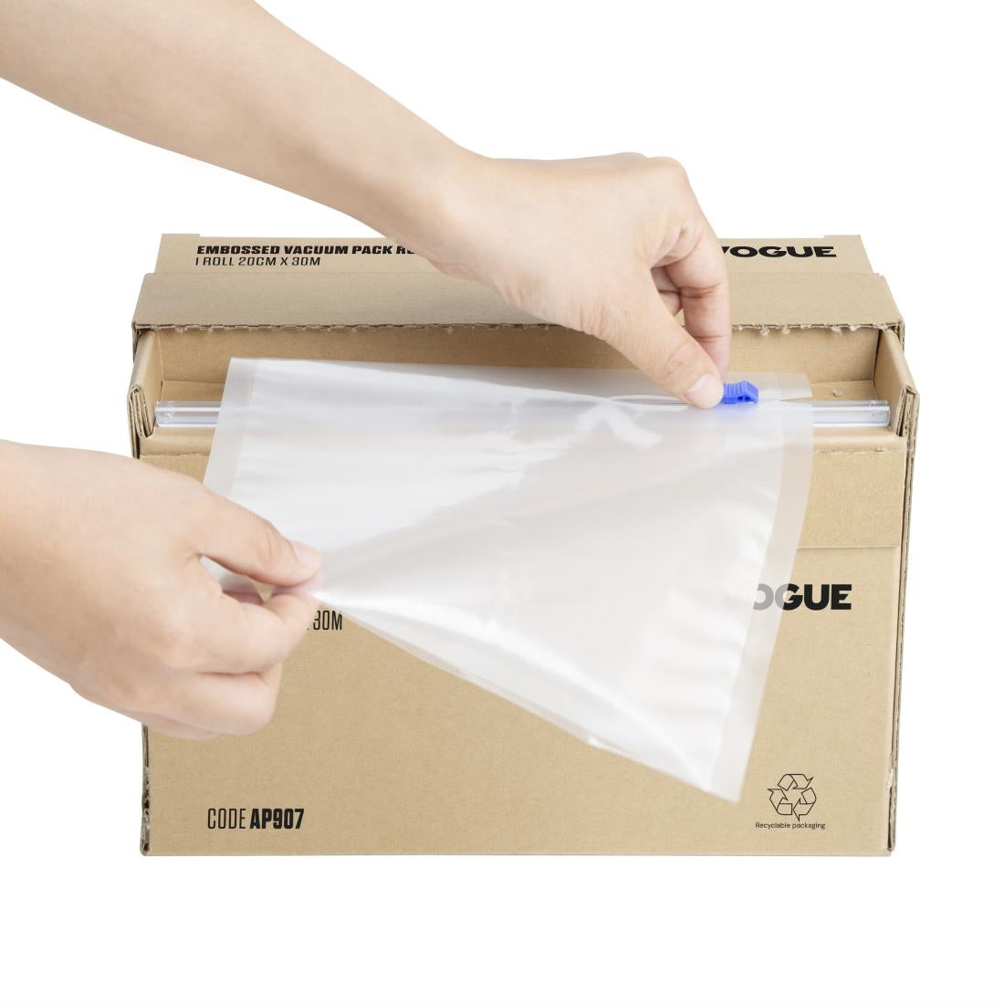 AP907 Vogue Vacuümverpakkingsrol Met Snijbox (Reliëf) 200 mm Breed